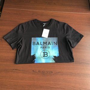 Black Night Sky Print T-Shirt